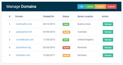 bootstrap table filter